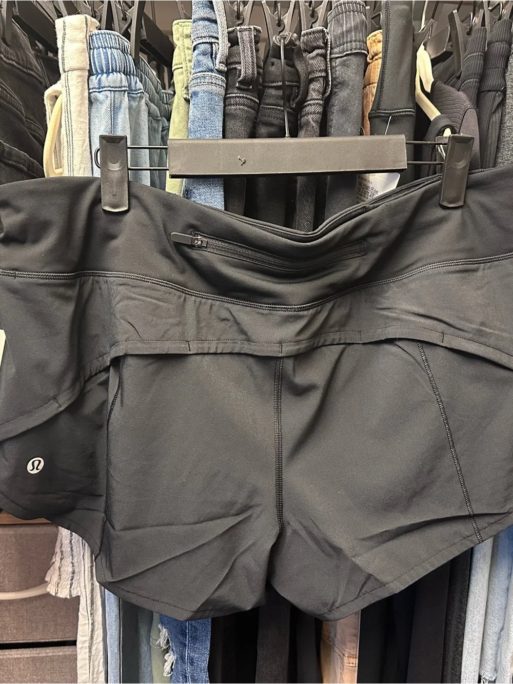 lululemon athletica Black Athletic shorts